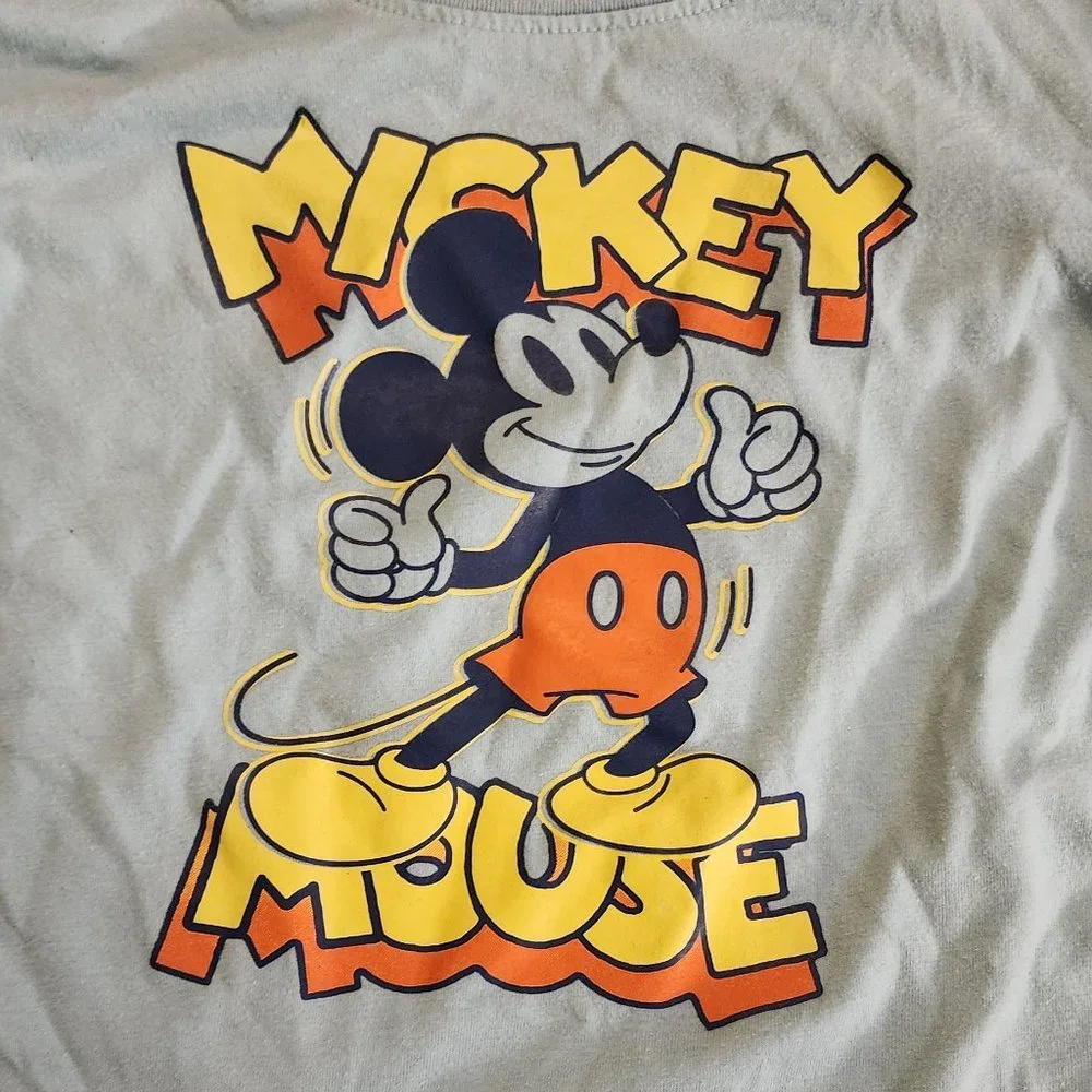 Disney Jumping Beans Blue/Gray Long Sleeve Mickey Mouse Jersey Size 5T - Picture 4 of 10